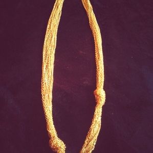 Vintage Costume Gold Knot necklace